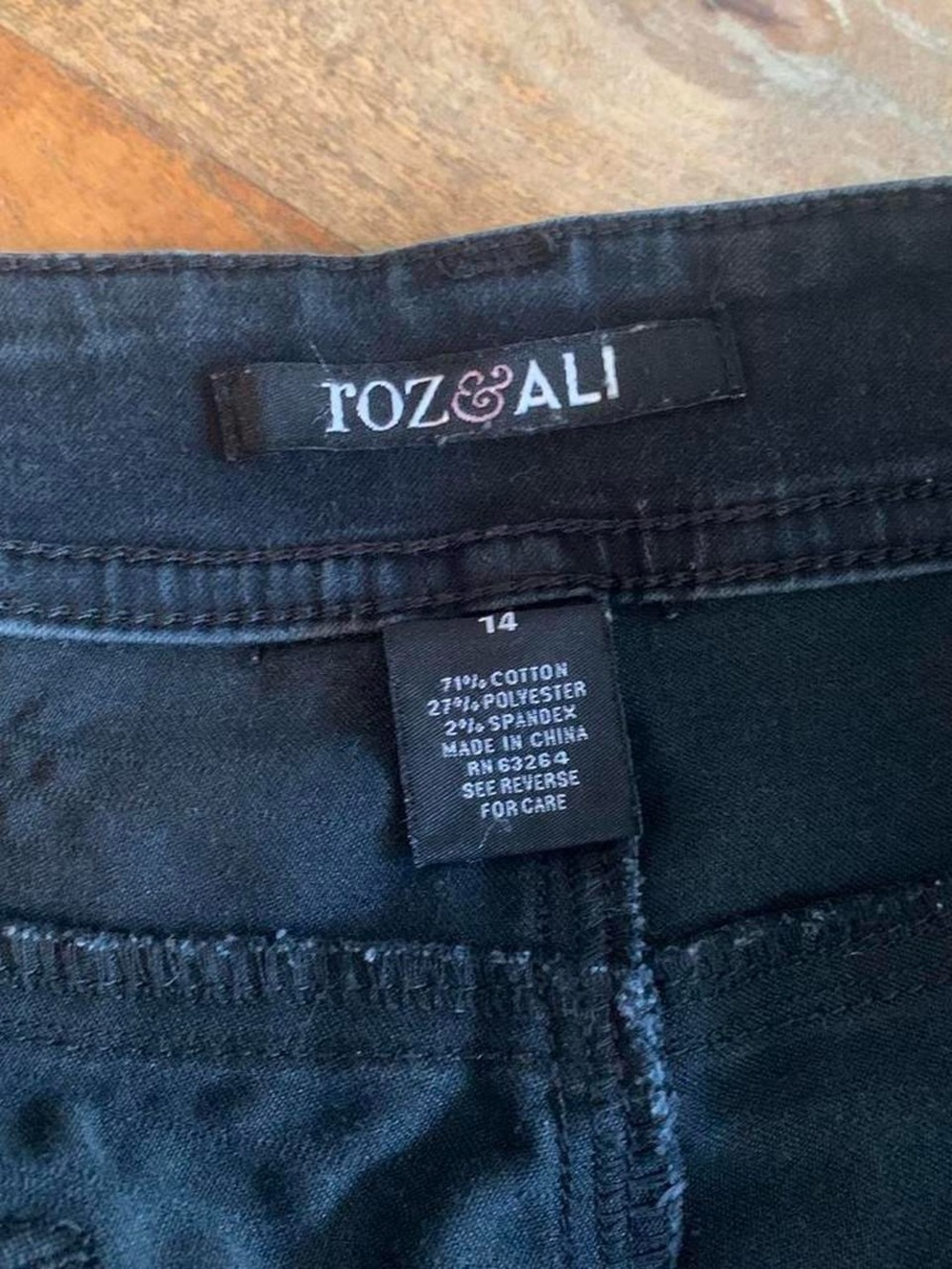 Roz & Ali Reworked Ripped Jean Shorts - Picture 6 of 6